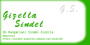 gizella sindel business card